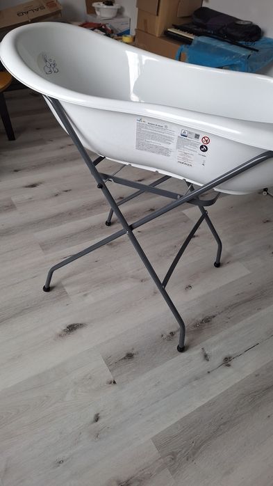 Wanienka dla dziecka + korek + stojak gratis mata