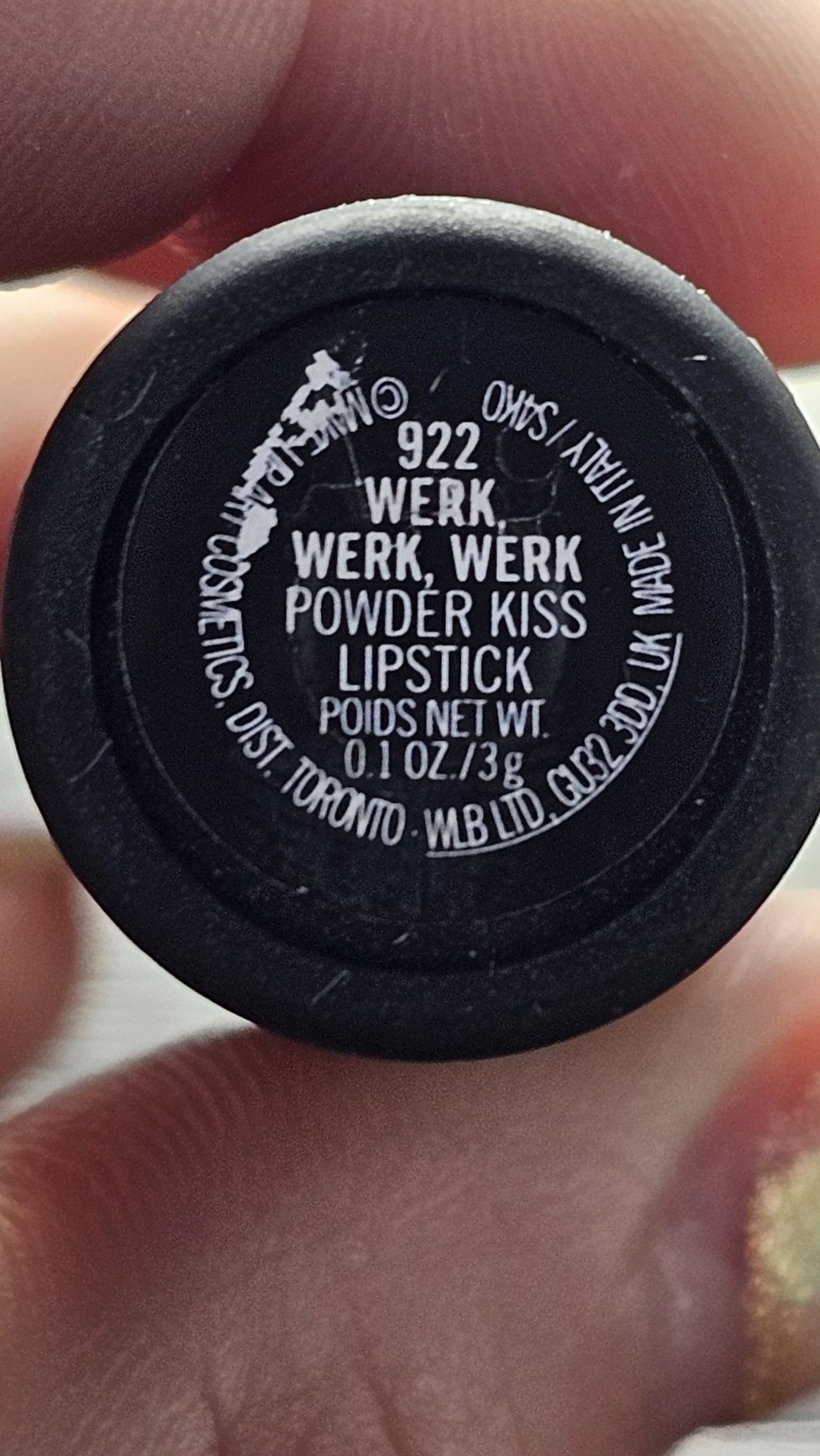 Mac - Werk, werk, werk, Powder Kiss Lipstick. Pomadka, szminka do ust