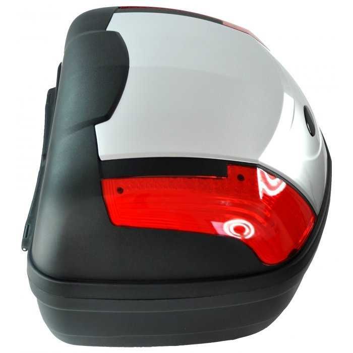 Mala Bagageira grande 2 capacetes NOVA Topcase Top Case cinza mota