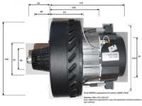 Silnik, motor z separatorem (2-turbiny) 1200W