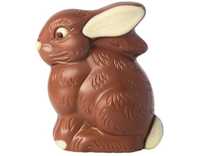 Пасхальний зайчик кролик шоколадний на вершках 100г