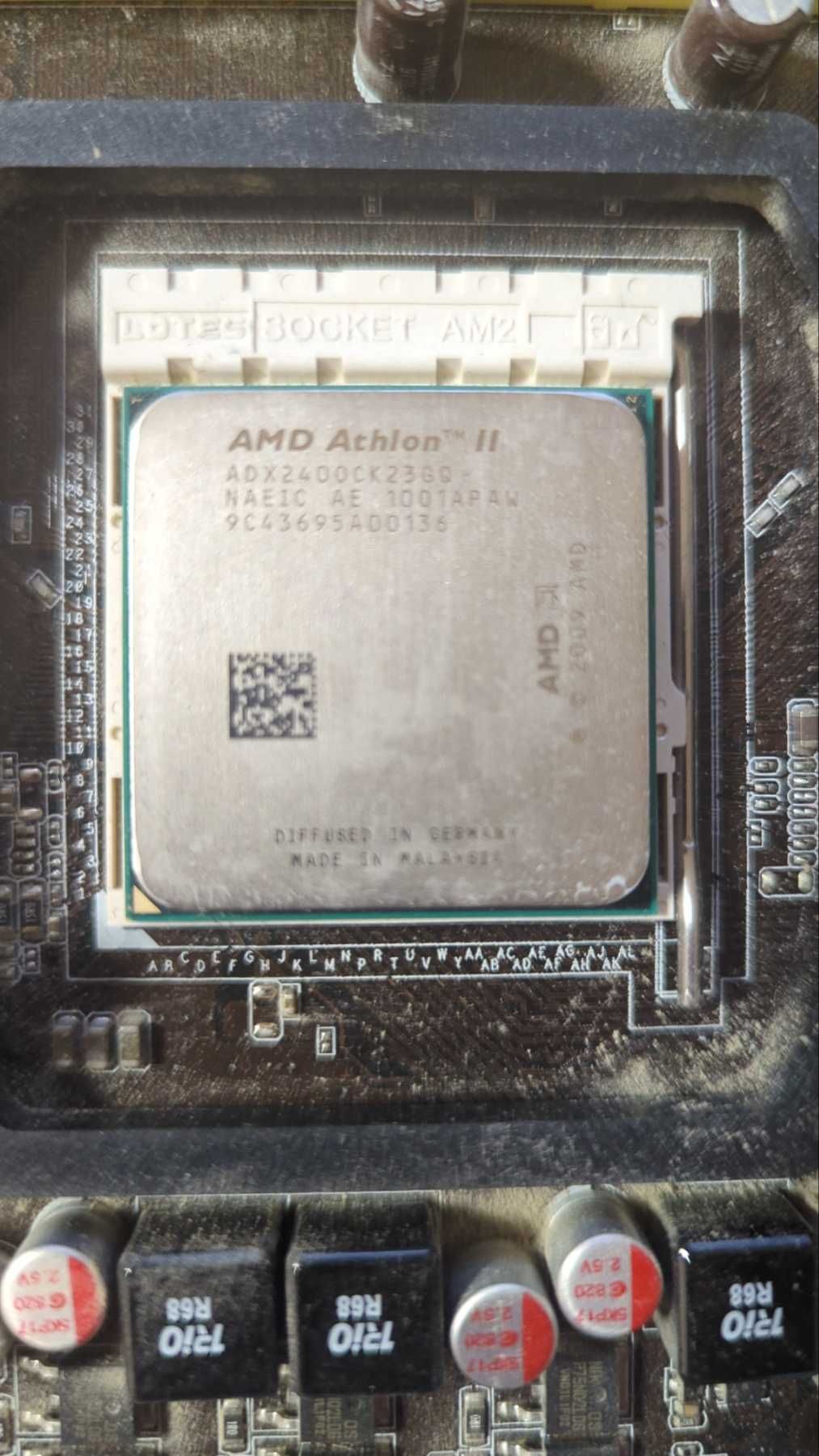 материнська плата asus m2n68 plus із процесором amd athlon 2