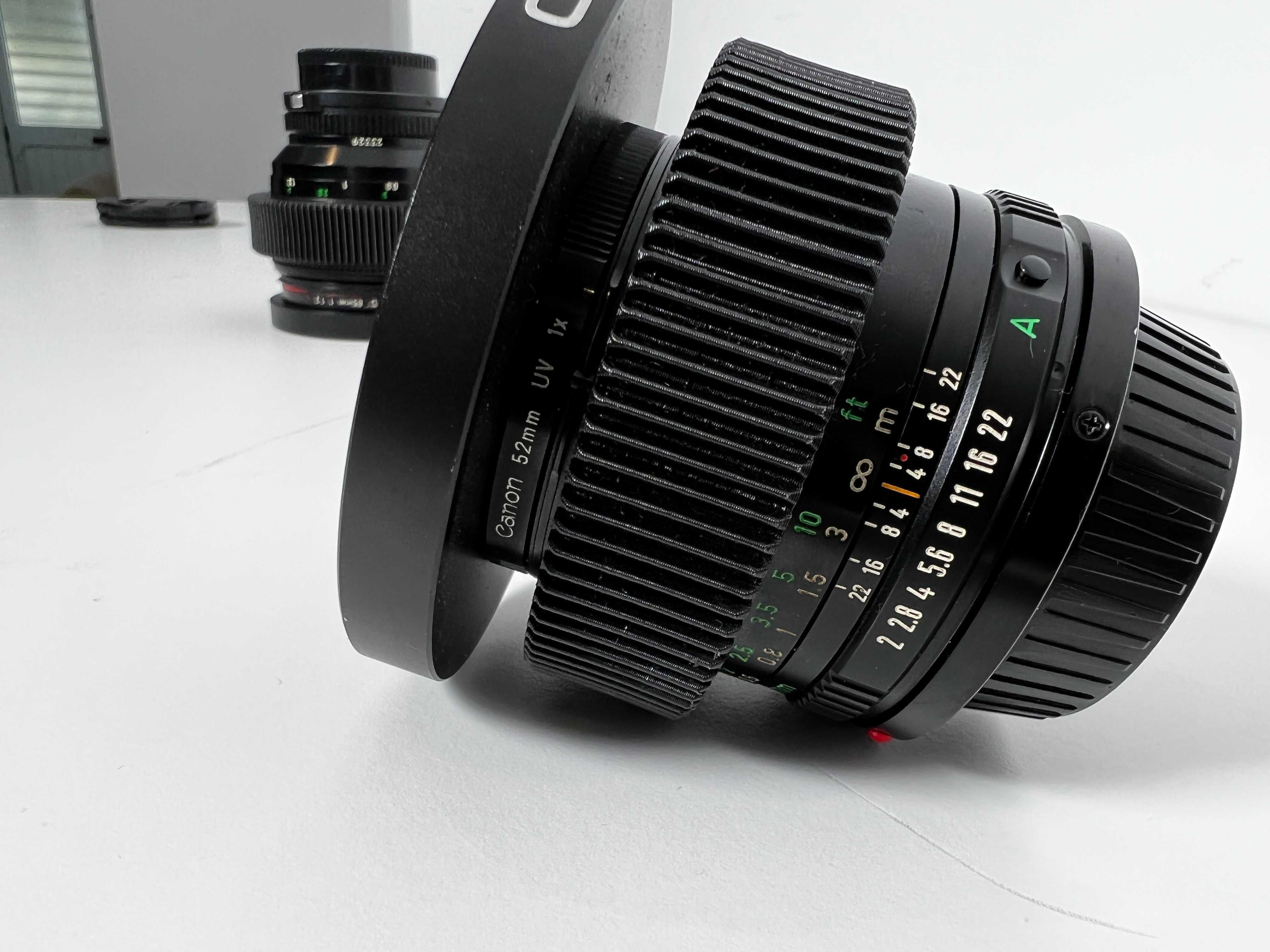 KIT Cine-Lentes CANON FD 85mm 1.2, 55mm 1.2, 35mm