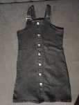 Sukienka czarna jeans 152