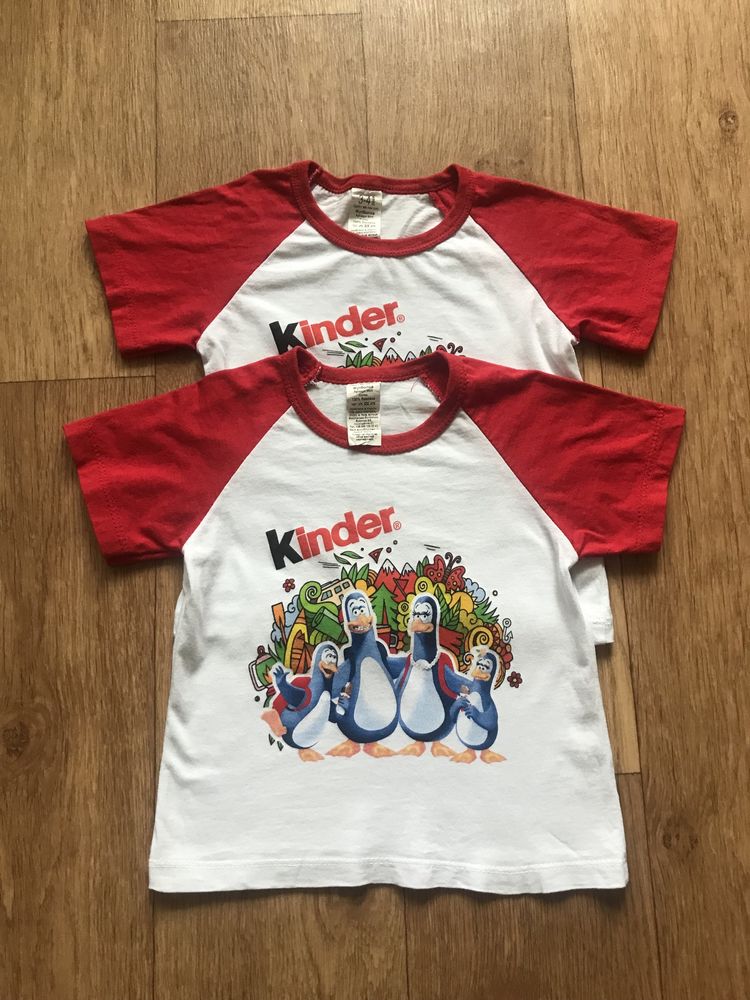 Продам две детские футболки kinder, в комплекте.