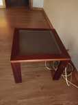 Mesa Centro Madeira de Mogno 50x50x38