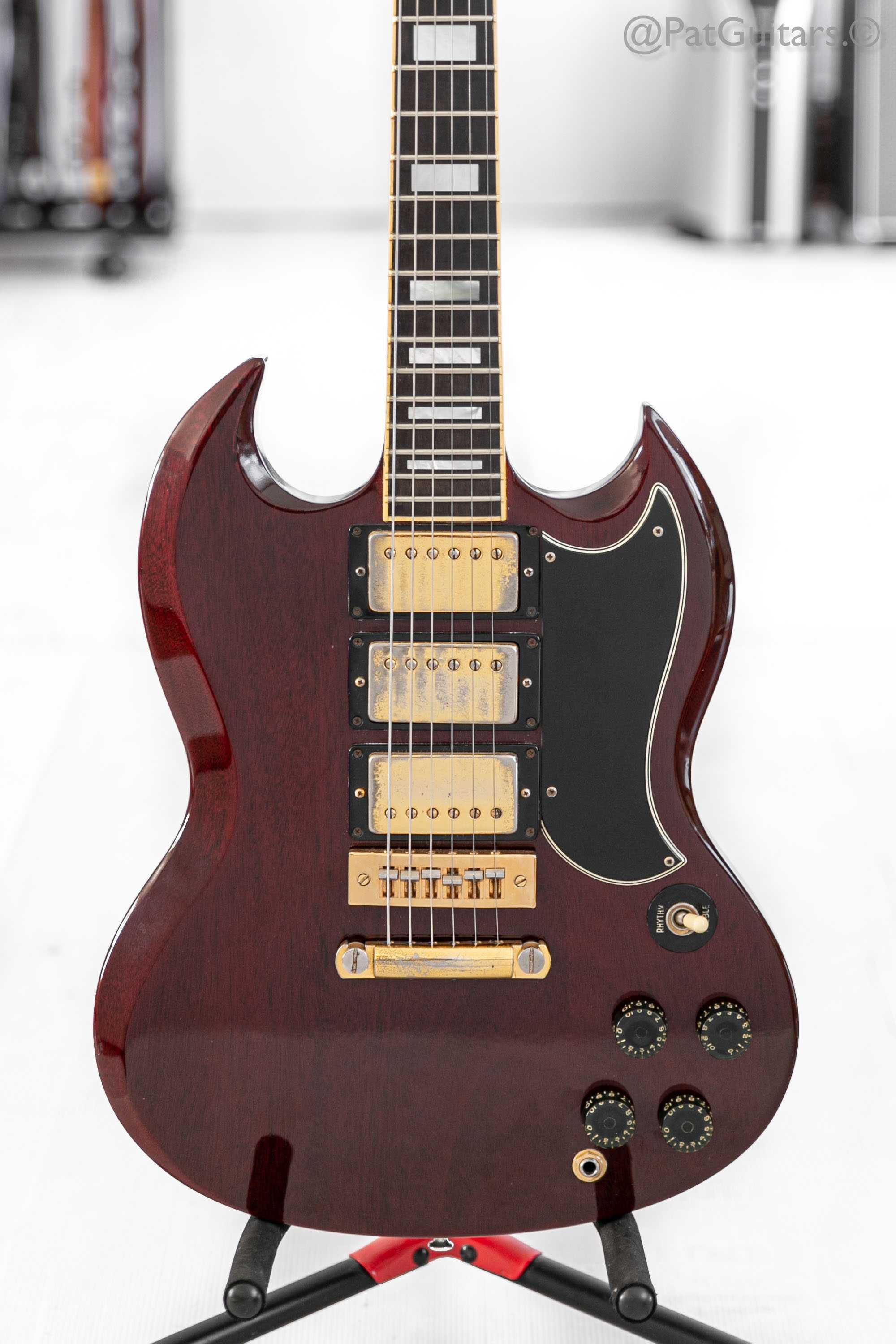 1976 Gibson SG Custom in Cherry 3-Pickup 7.7lbs