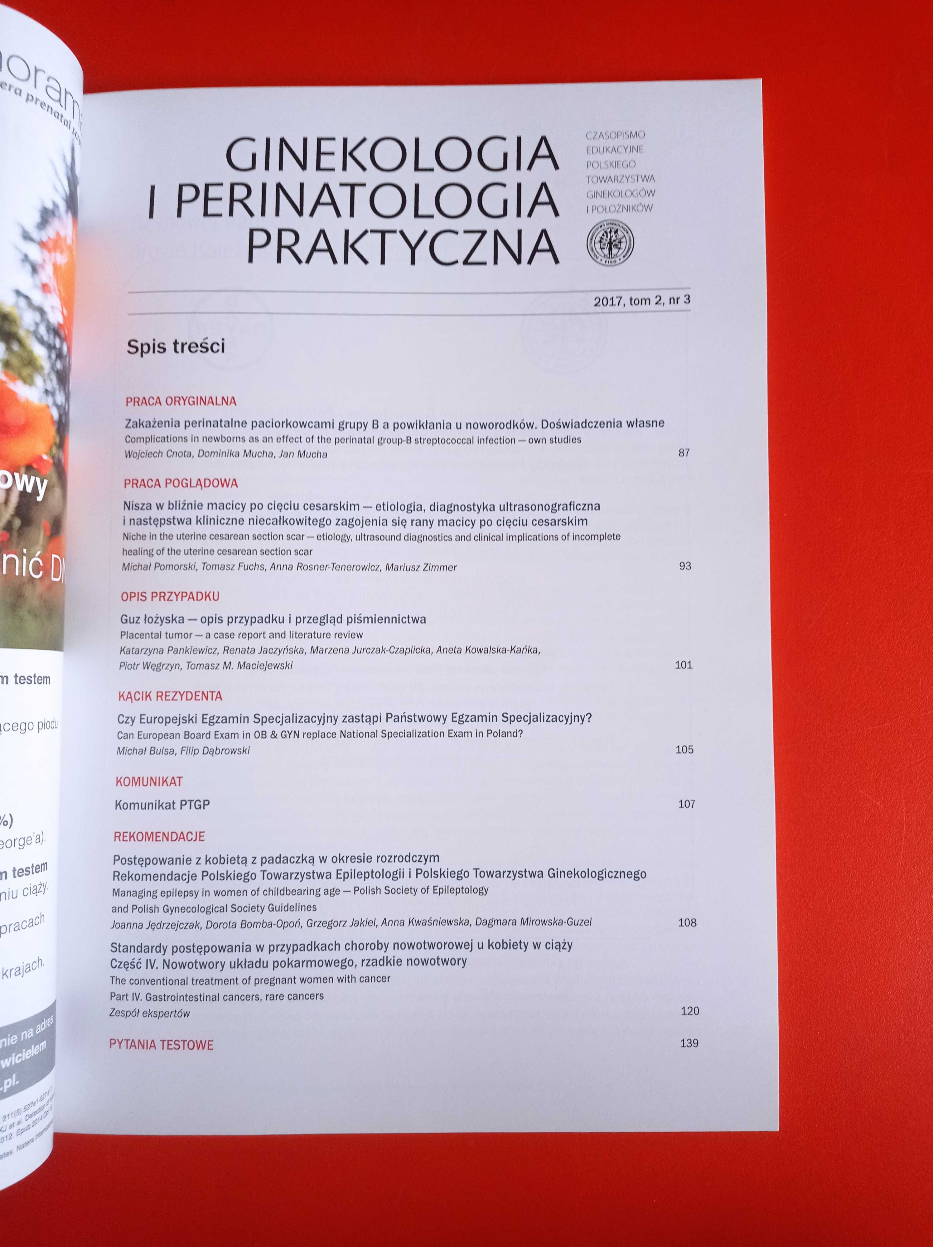 Ginekologia i perinatologia praktyczna, nr 3, tom 2, 2017
