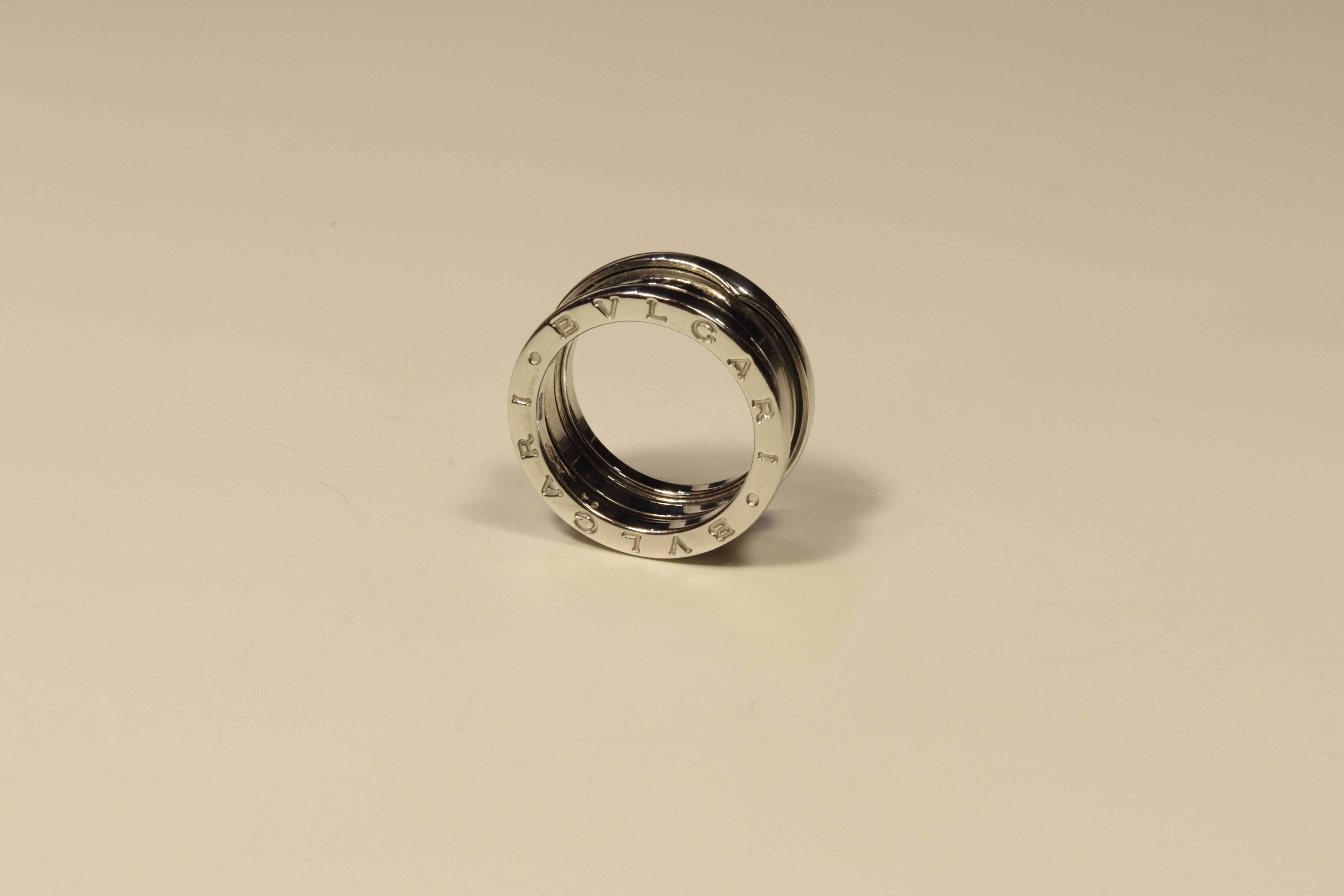 Pierscione/Obraczka  Bvlgari B.zero3, biale zloty, proba 0,750 (18k)