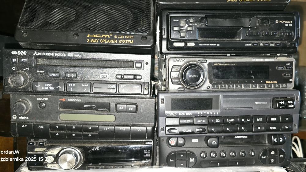 Radio/magnetofon do youngtimerów 7sztuk