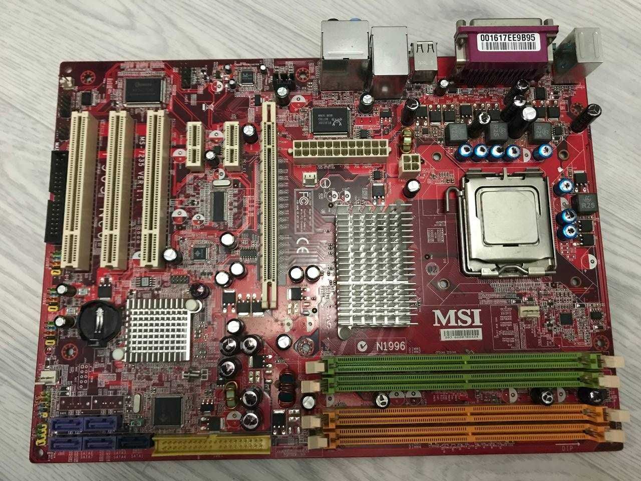 Материнская плата MSI P965 Neo-F + процессор Intel Core 2 Duo E4400