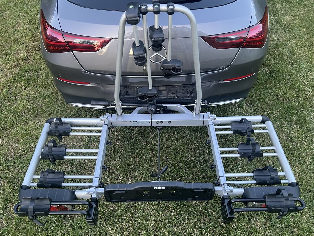 THULE 903 + adapter 9022 3/4 rowery składany bagażnik rowerowy na hak