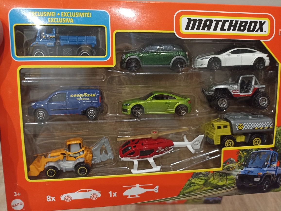 Набір машинок Матчбокс 9 шт Matchbox Cars, 9-Pack Die-Cast 1:64