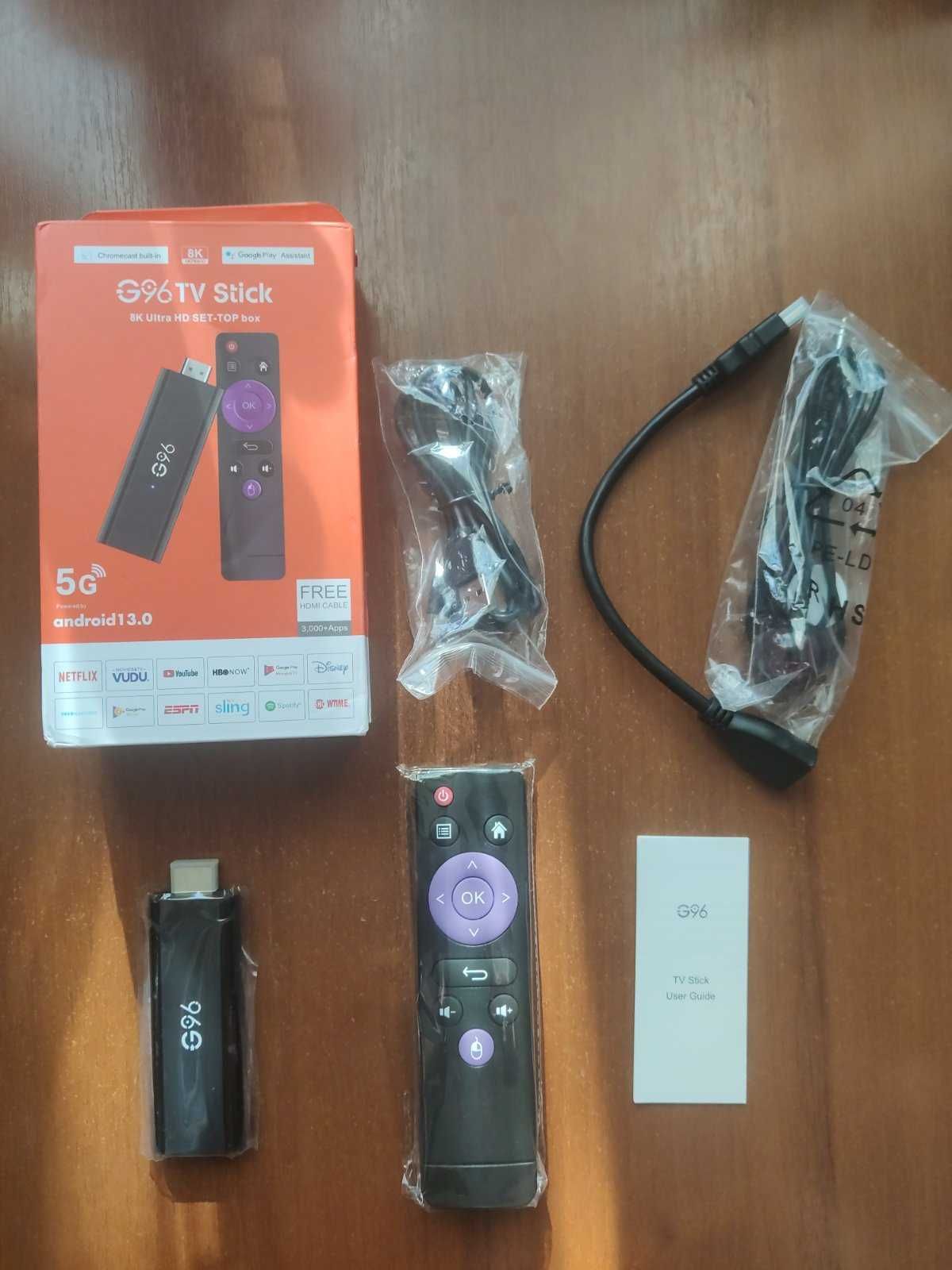 ТВ-стик, приставка G96 Android 13 2/16Gb, smart tv, Смарт тв, Tv Stick