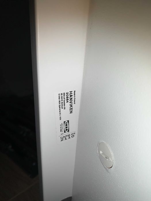 cztery Szuflady IKEA Besta z frontami Hanviken i uchwytami Bagganas