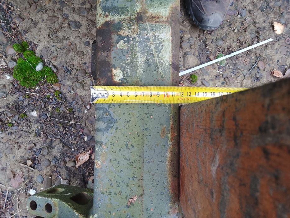 Oś osie BPW Eco Plus tarcza dlugosc 210 cm szerokosc belki 12cm