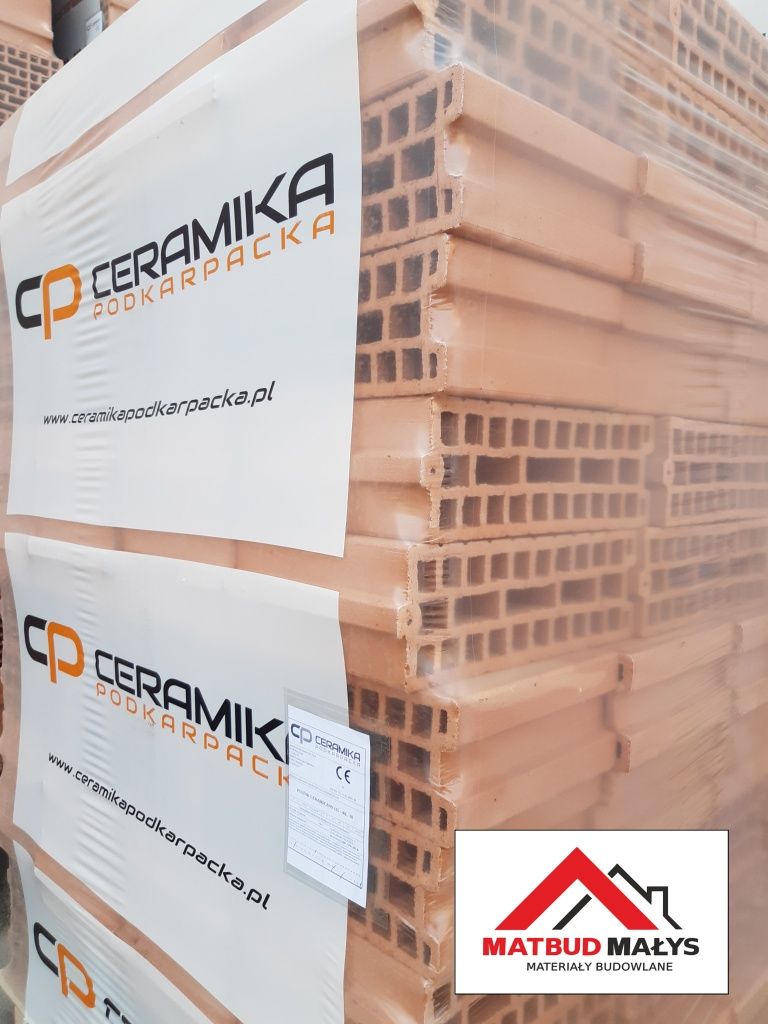 Cegła pustak Ceramiczny 25 P+W Ceramika Podkarpacka - Tarnobrzeg