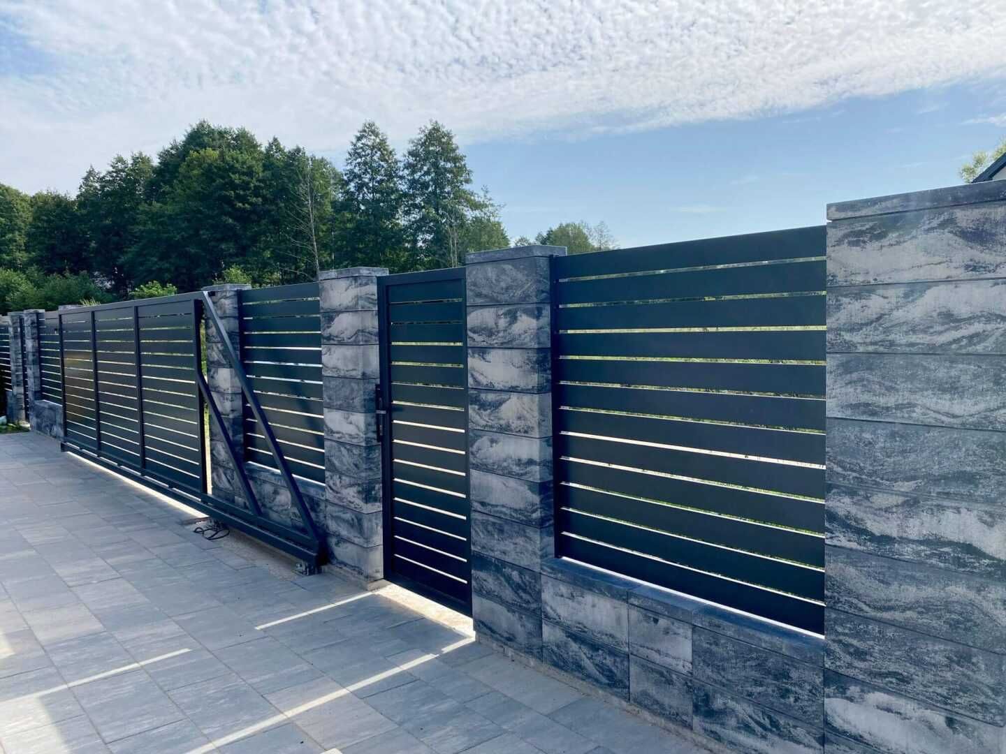 Bloczki ogrodzeniowe 50x20 Konekt Gra,Stal,Nox,Lux,