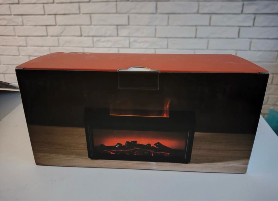 Nawilżacz powietrza kominek led dyfuzor aromaterapia zestaw pilot