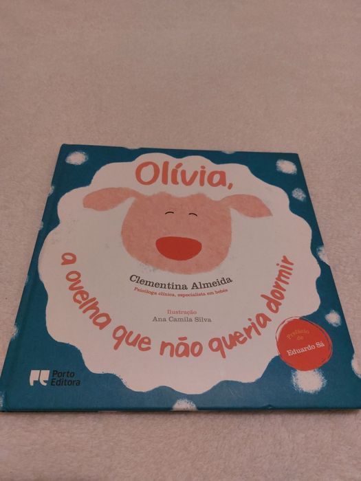Livro infantil "Olivia, a ovelha que não queria dormir"