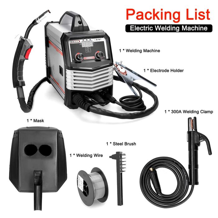 F1308 Multifunções 4 em 1 máquina soldar, MIG MMA MAG TIG-160C