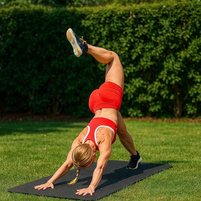 Zestaw 2w1 Gruba Mata do Ćwiczeń Joga Fitness + GRATIS Taśmy Oporowe