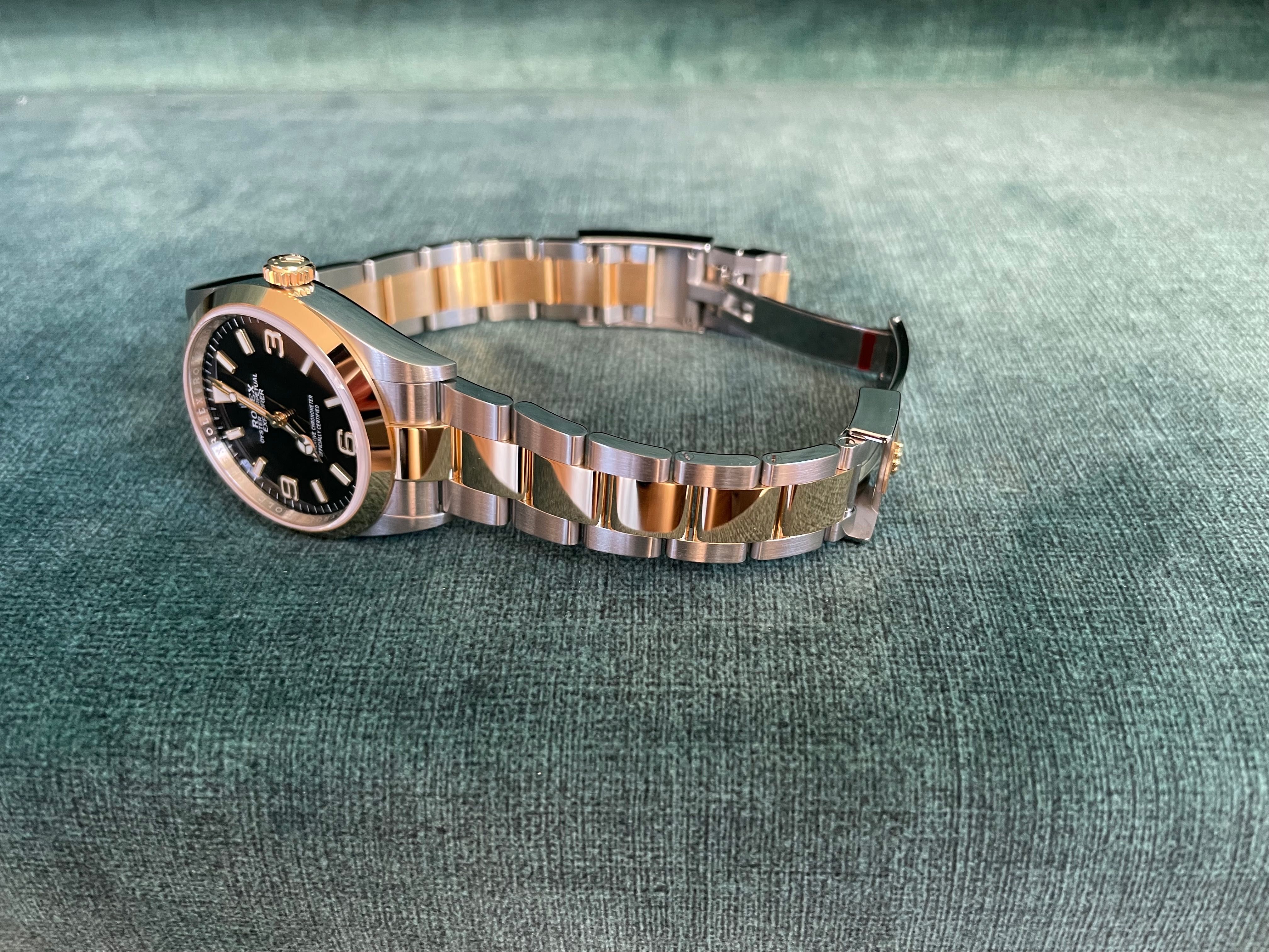 Rolex Explorer Two Tone 124273