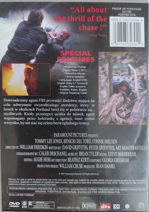 The hunted Polowanie płyta DVD