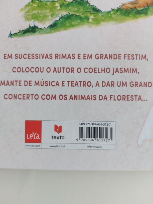 Livro "O coelho Jasmim e os três gigantes"