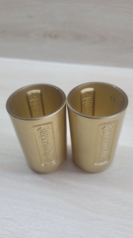 2 złote kieliszki Jägermeister