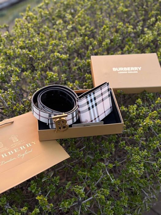 Набор подарочный Burberry мужской Подарунковий Набір Барбери ремень