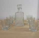 Decantador Whisky e 6 copos