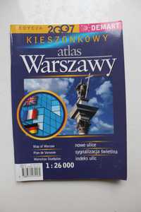 Kieszonkowy atlas Warszawy Mapa Plan miasta Warszawa Demart Przewodnik
