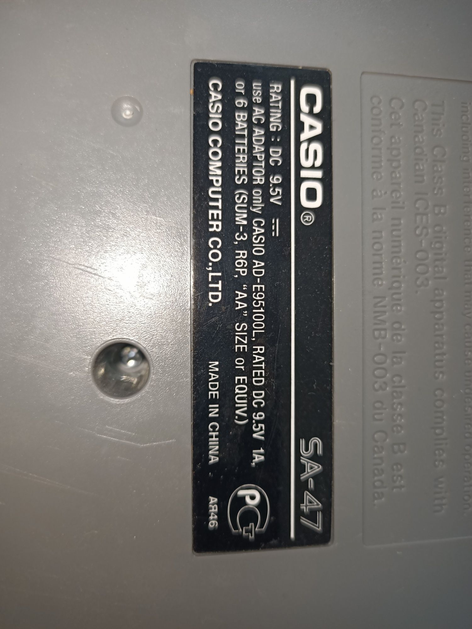 Синтезатор Casio SA 47