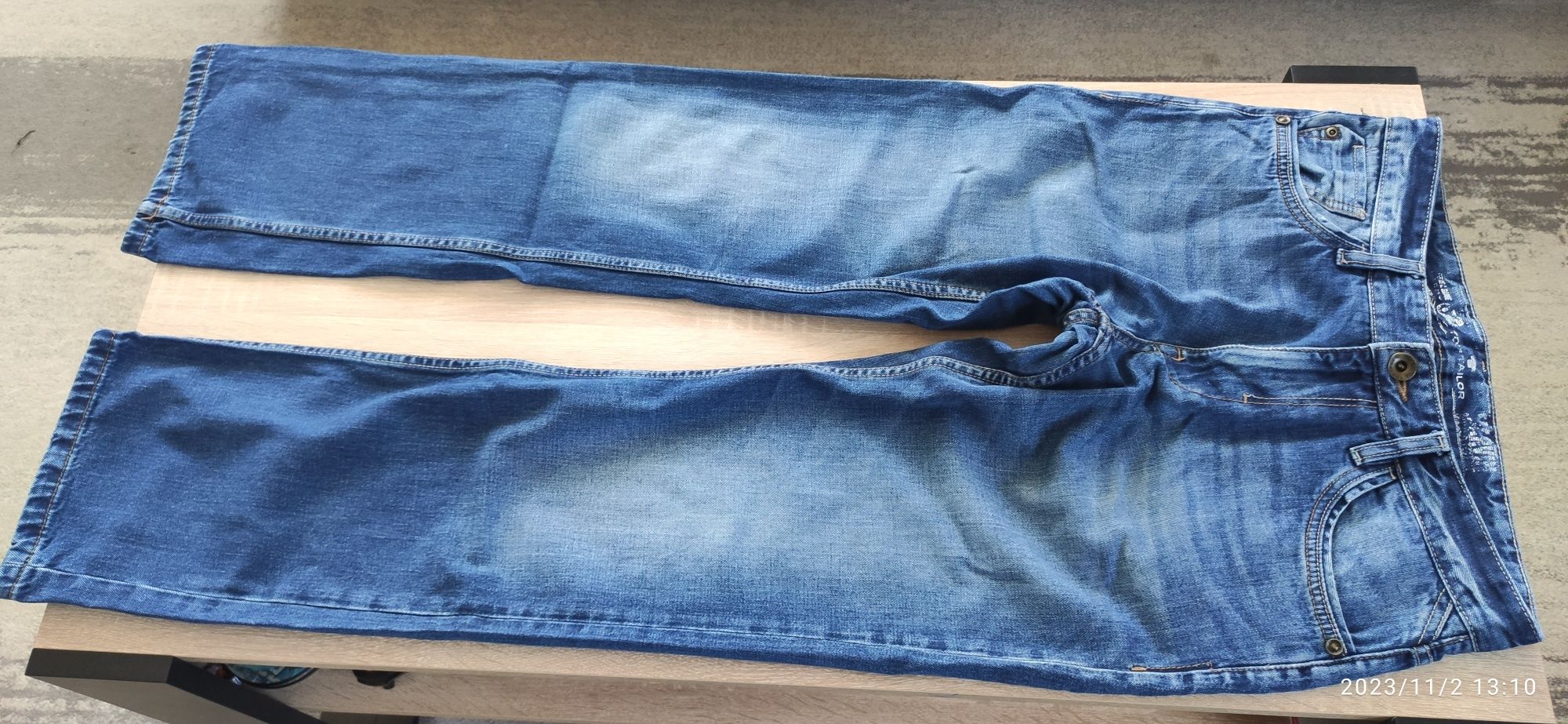 Spodnie jeansowe TOM TAILOR 31/32 proste/straight