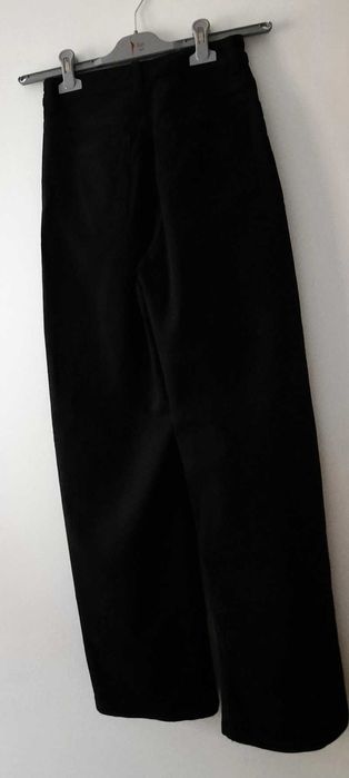 Spodnie szerokie czarne H&M