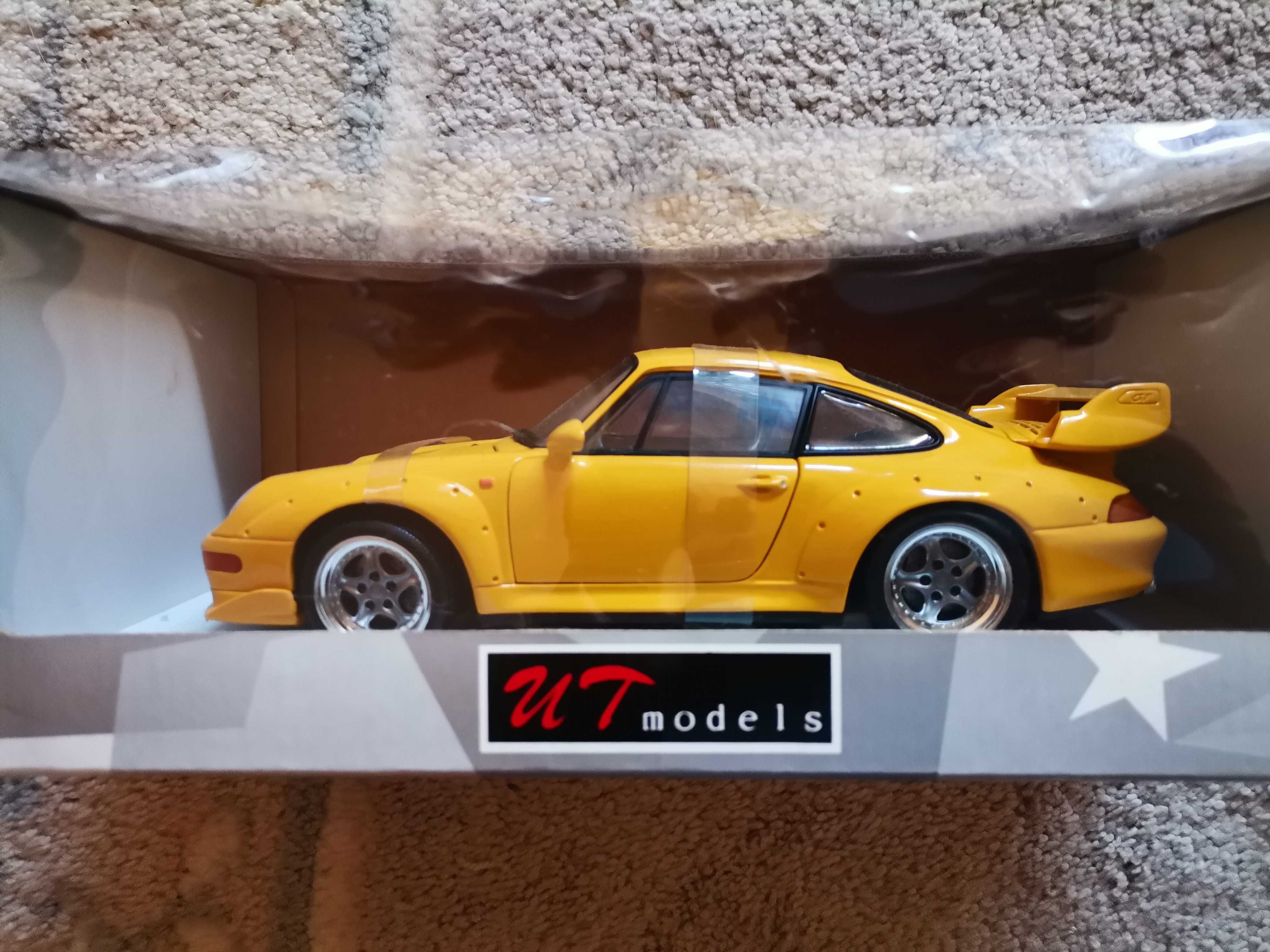 Ut Models Porshe 911 Gt2 1:18,street amarelo