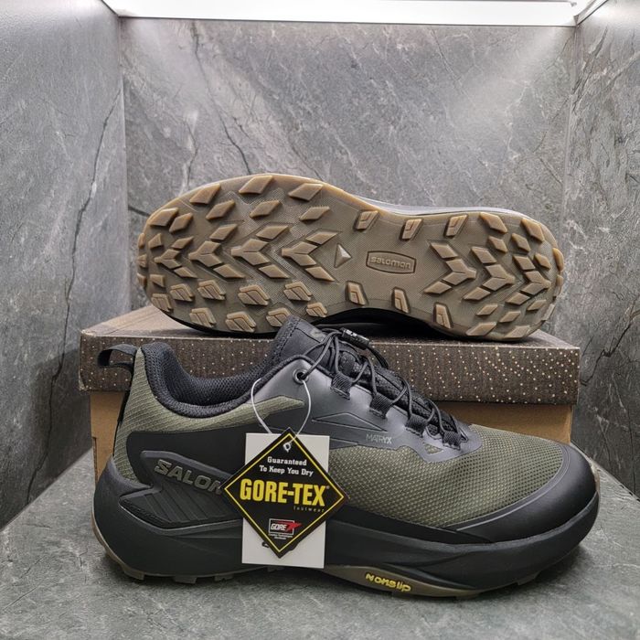 SALE! Чоловіче взуття "ХАКІ" Salomon Genesis GORE-TEX. Саломон 41-46