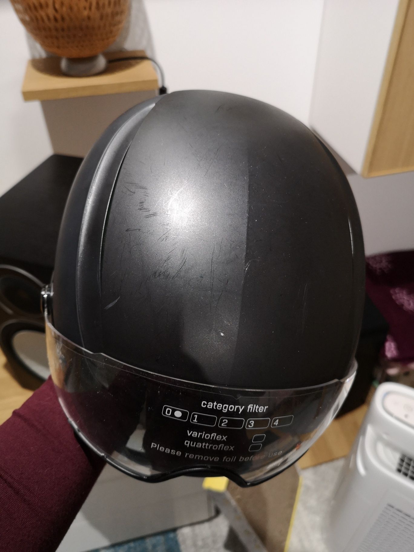 Kask Alpina Altona M z osłoną wizjerem na oczy rowerowy