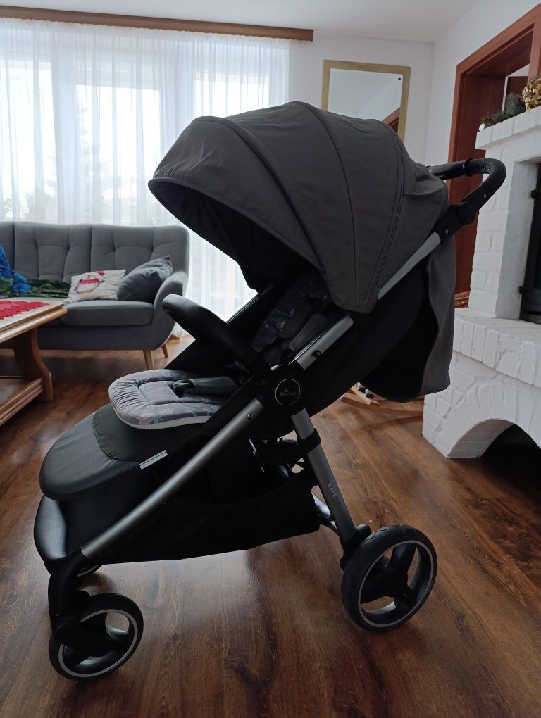Wózek spacerowy spacerówka baby design wave szary śpiworek 22 kg