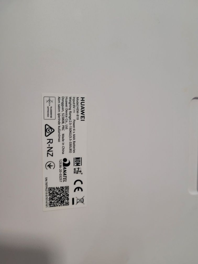 WAGA HUAWEI Scale 3 Bluetooth Edition - BIAŁA