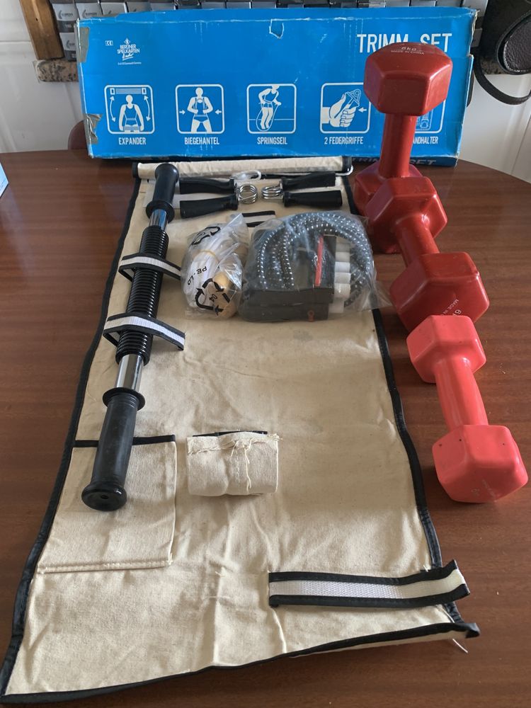 Ginástica TRIMM SET + três alteres