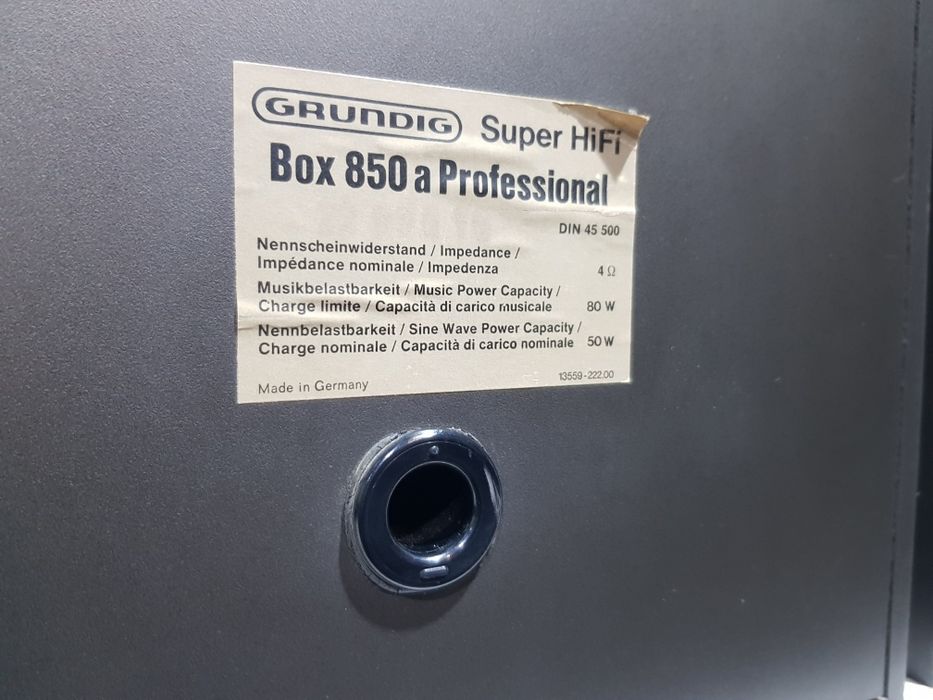 Акустика GRUNDIG BOX 850A, потужність 50/80 Вт, б/у з Німеччини