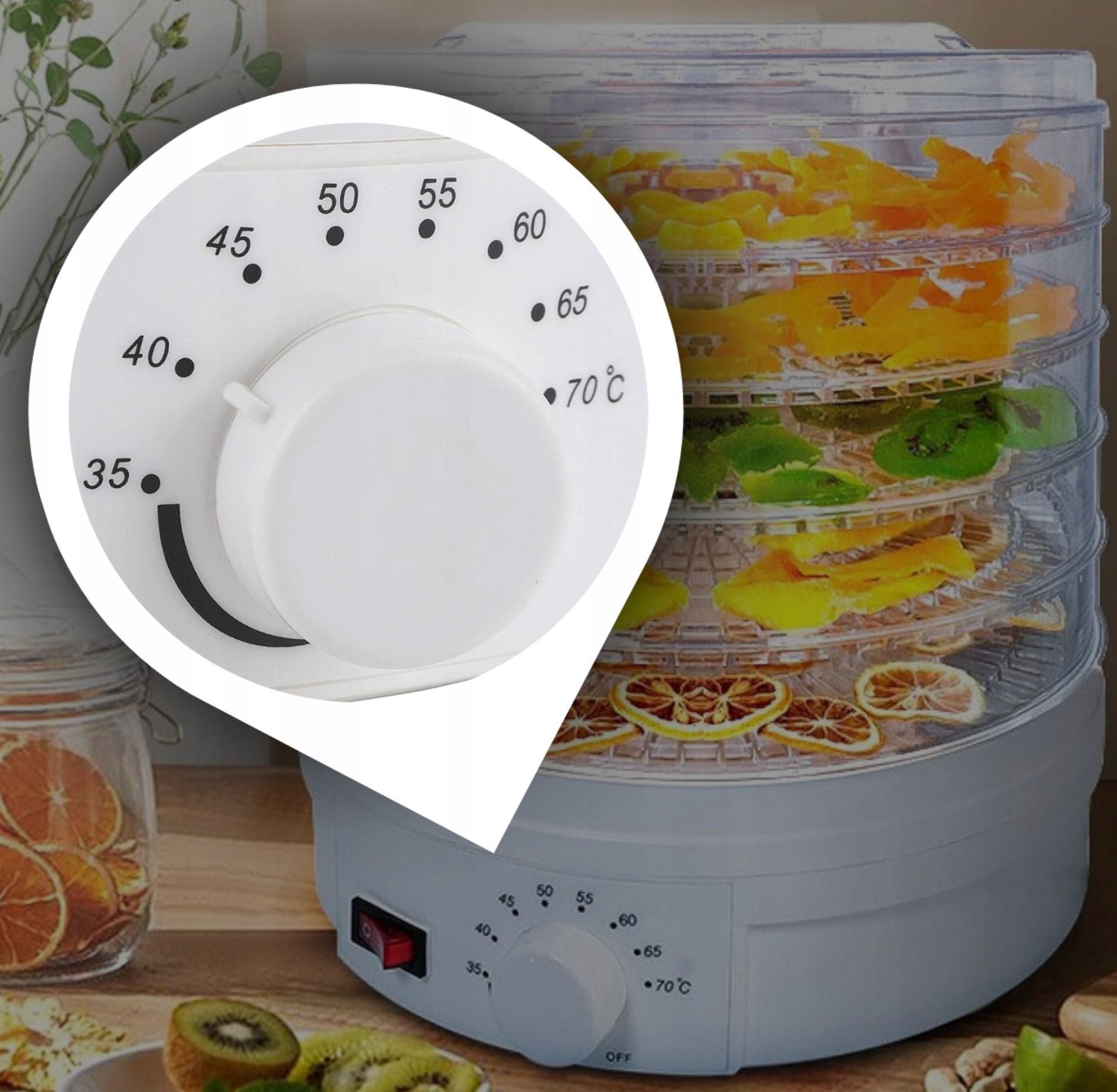SUSZARKA DO GRZYBÓW żywności mięsa owoców spożywcza 350 W 5 SIT