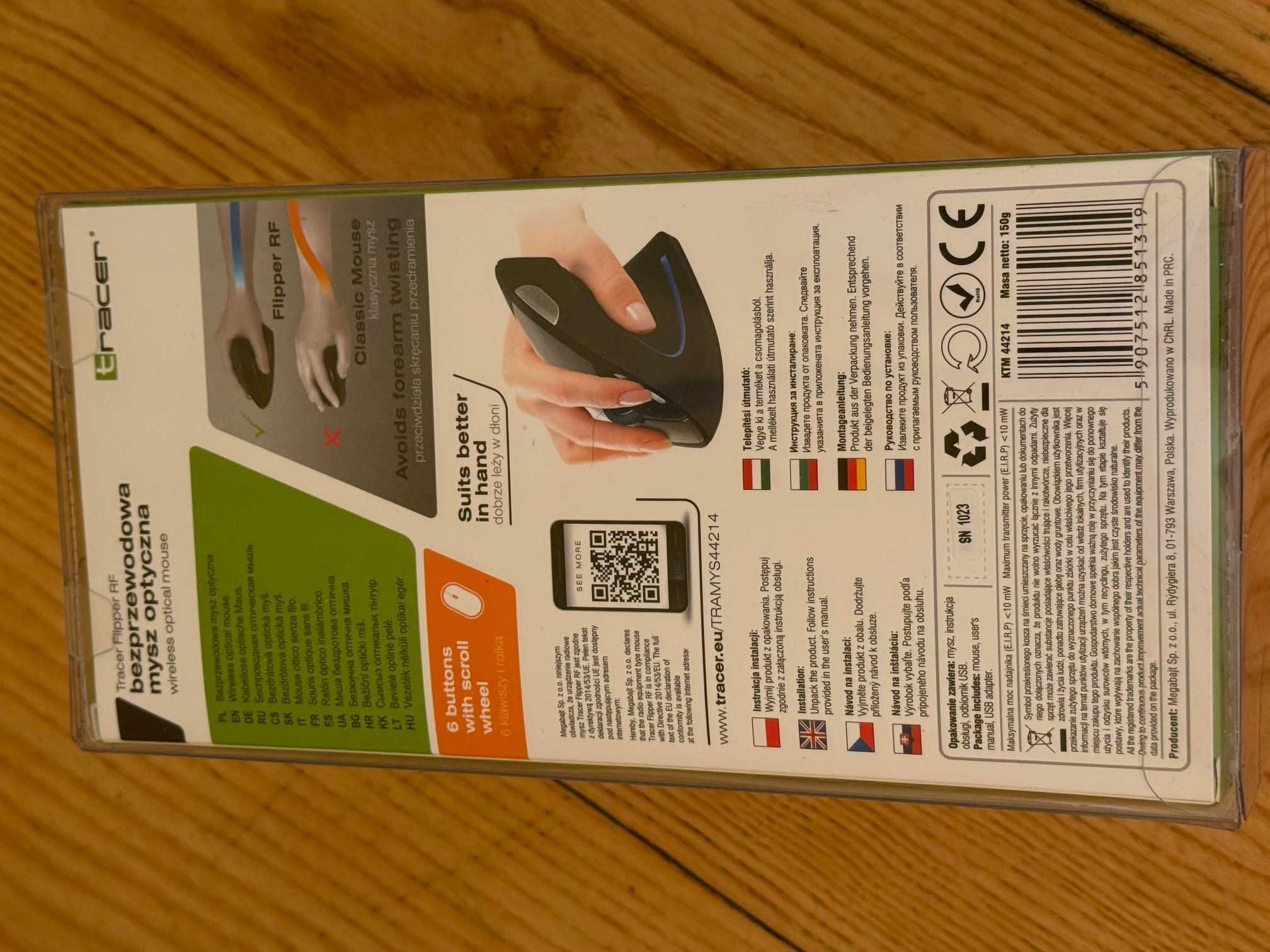 Myszka bezprzewodowa Tracer Flipper RF sensor optyczny