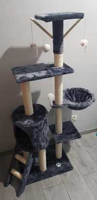 Wysoki duży drapak legowisko dla kota wieża 101 - 160 cm