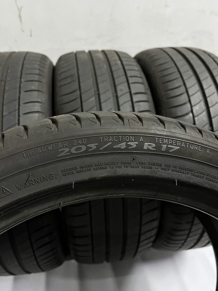 4 opony letnie 205/45/R17 Michelin Primacy 3