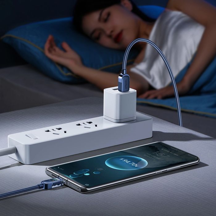 Kabel Joyroom A4 Usb-C / Usb-C 100W 1.2M Z Wyświetlaczem - Niebieski