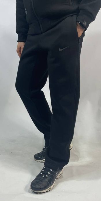 Мужской спортивный костюм Nike зимний теплый на флисе