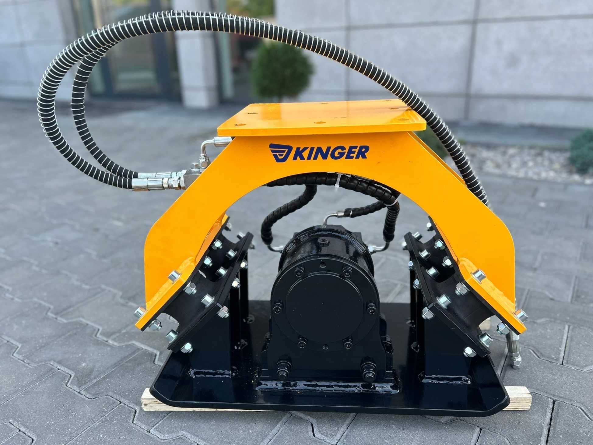 Zagęszczarka płytowa hydrauliczna KINGER PC02 180kg do koparki 1,5-3 t